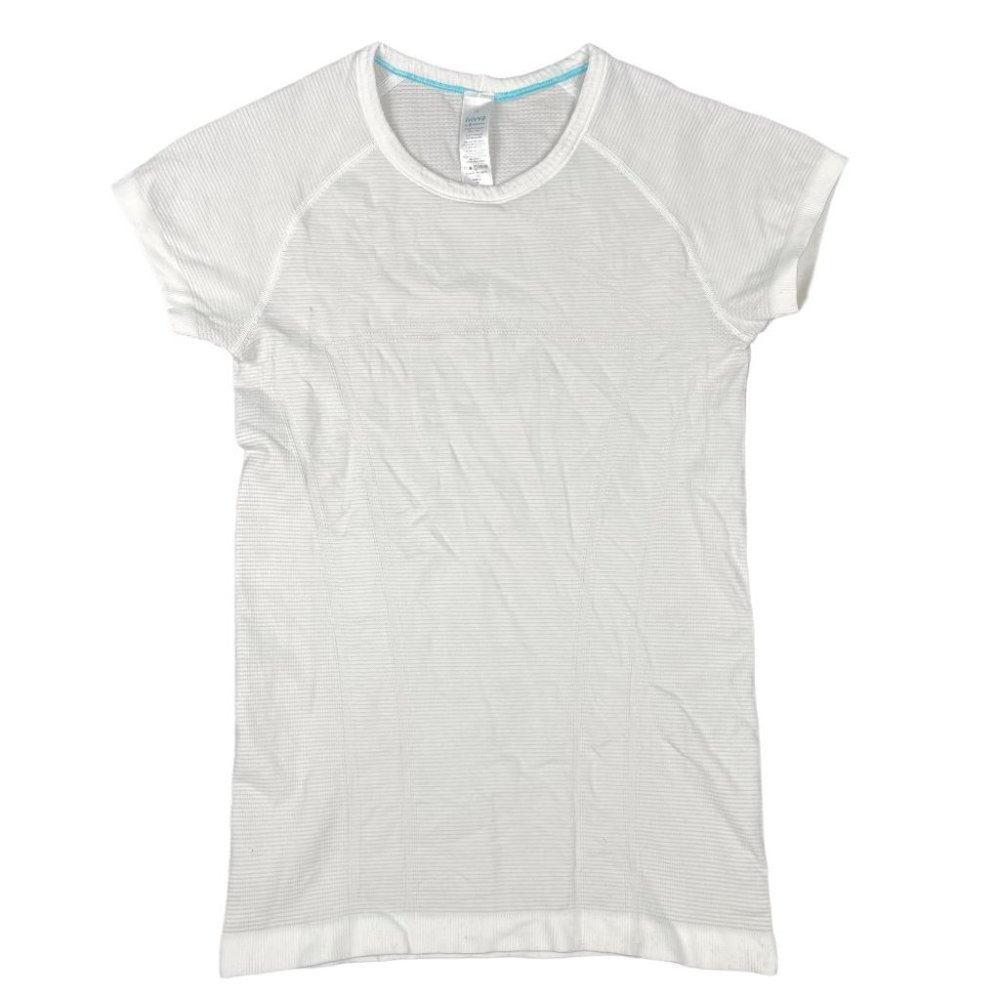 Girls Ivivva White Athletic Shirt Size 12 (Kids Lululemon)